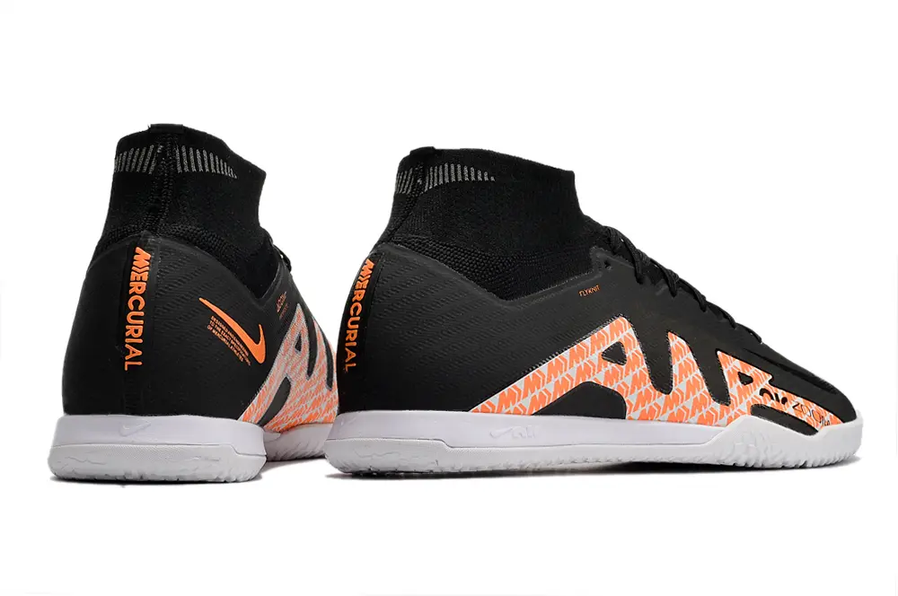 Nike Air Zoom Mercurial Superfly 9 Elite IC - Black/Vibrant Orange/White