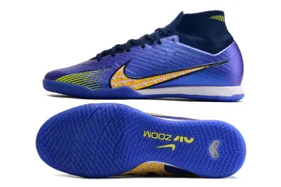 Nike Air Zoom Mercurial Superfly 9 Elite IC - Purple/Electric Yellow/Deep Blue