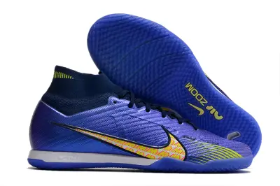Nike Air Zoom Mercurial Superfly 9 Elite IC - Purple/Electric Yellow/Deep Blue