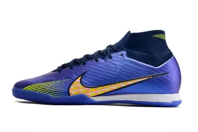 Nike Air Zoom Mercurial Superfly 9 Elite IC - Purple/Electric Yellow/Deep Blue