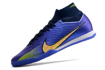 Nike Air Zoom Mercurial Superfly 9 Elite IC - Purple/Electric Yellow/Deep Blue