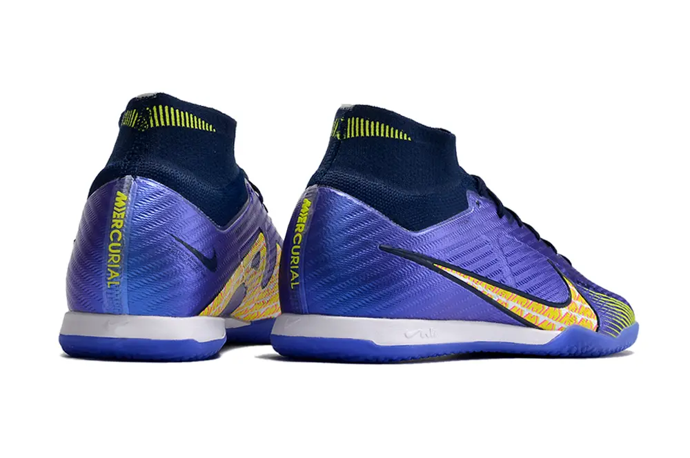 Nike Air Zoom Mercurial Superfly 9 Elite IC - Purple/Electric Yellow/Deep Blue