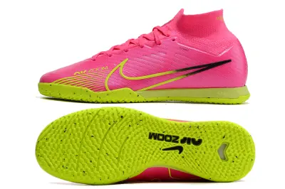Nike Air Zoom Mercurial Superfly 9 Elite IC - Pink/Neon Green/Fuchsia Blast