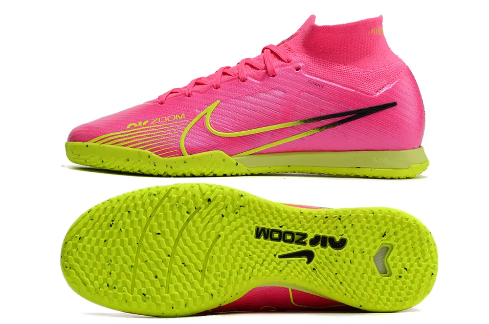Nike Air Zoom Mercurial Superfly 9 Elite IC - Pink/Neon Green/Fuchsia Blast