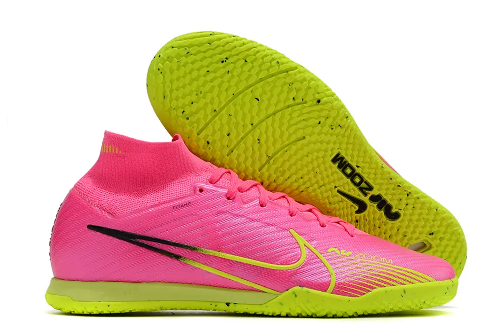 Nike Air Zoom Mercurial Superfly 9 Elite IC - Pink/Neon Green/Fuchsia Blast