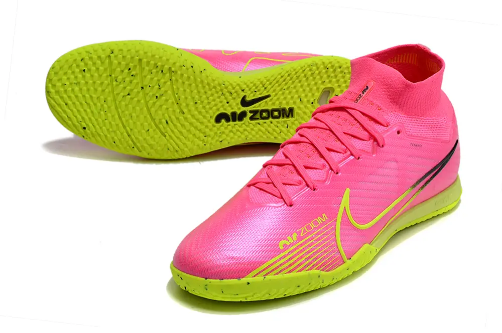 Nike Air Zoom Mercurial Superfly 9 Elite IC - Pink/Neon Green/Fuchsia Blast