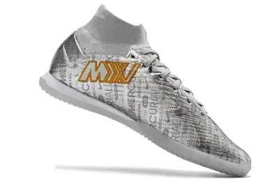 Nike Air Zoom Mercurial Superfly 9 Elite IC - Grey/Silver Mist/Golden Light
