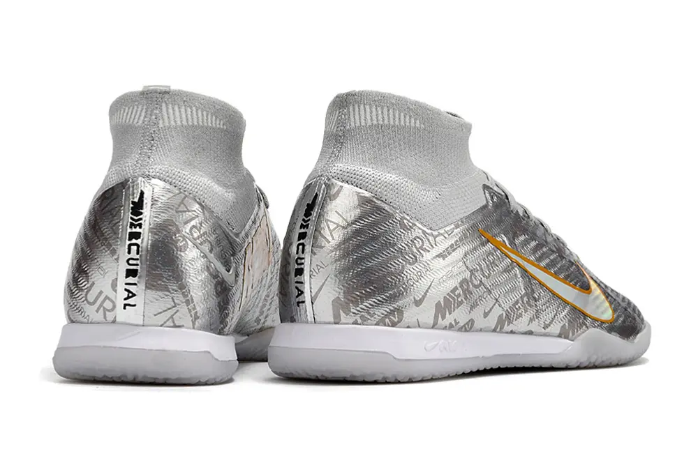 Nike Air Zoom Mercurial Superfly 9 Elite IC - Grey/Silver Mist/Golden Light