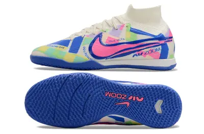 Nike Air Zoom Mercurial Superfly 9 Elite IC - Blue/Electric Blue/Pastel Multicolor