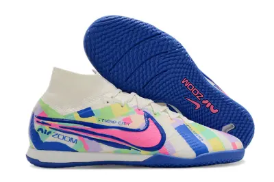 Nike Air Zoom Mercurial Superfly 9 Elite IC - Blue/Electric Blue/Pastel Multicolor