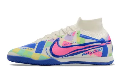 Nike Air Zoom Mercurial Superfly 9 Elite IC - Blue/Electric Blue/Pastel Multicolor