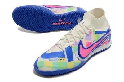 Nike Air Zoom Mercurial Superfly 9 Elite IC - Blue/Electric Blue/Pastel Multicolor