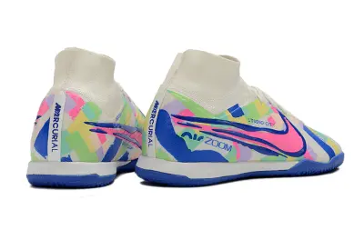 Nike Air Zoom Mercurial Superfly 9 Elite IC - Blue/Electric Blue/Pastel Multicolor