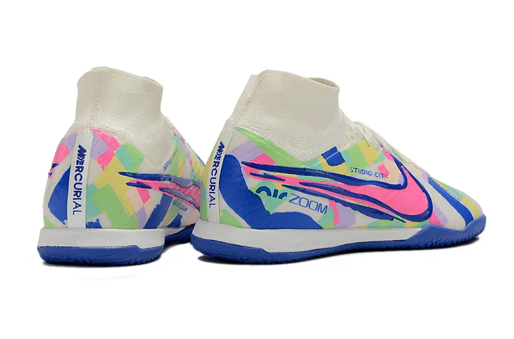 Nike Air Zoom Mercurial Superfly 9 Elite IC - Blue/Electric Blue/Pastel Multicolor