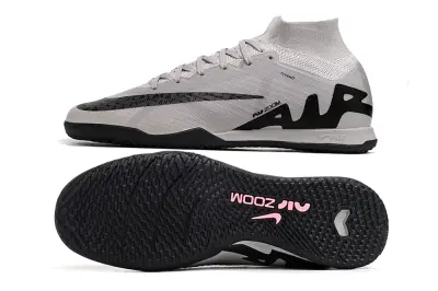 Nike Air Zoom Mercurial Superfly 9 Elite IC - Gray/Black/Light Pink