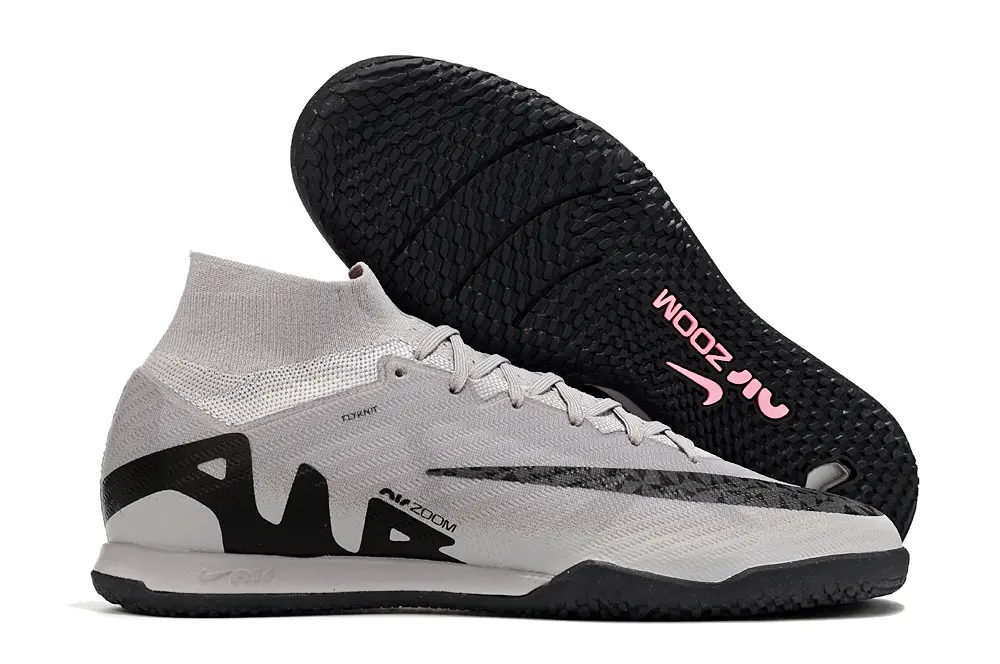 Nike Air Zoom Mercurial Superfly 9 Elite IC - Gray/Black/Light Pink