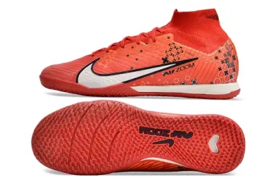CR7 x Nike Air Zoom Mercurial Superfly 9 Elite IC - Red/Coral Blaze/Frosty White