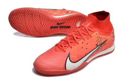 CR7 x Nike Air Zoom Mercurial Superfly 9 Elite IC - Red/Coral Blaze/Frosty White