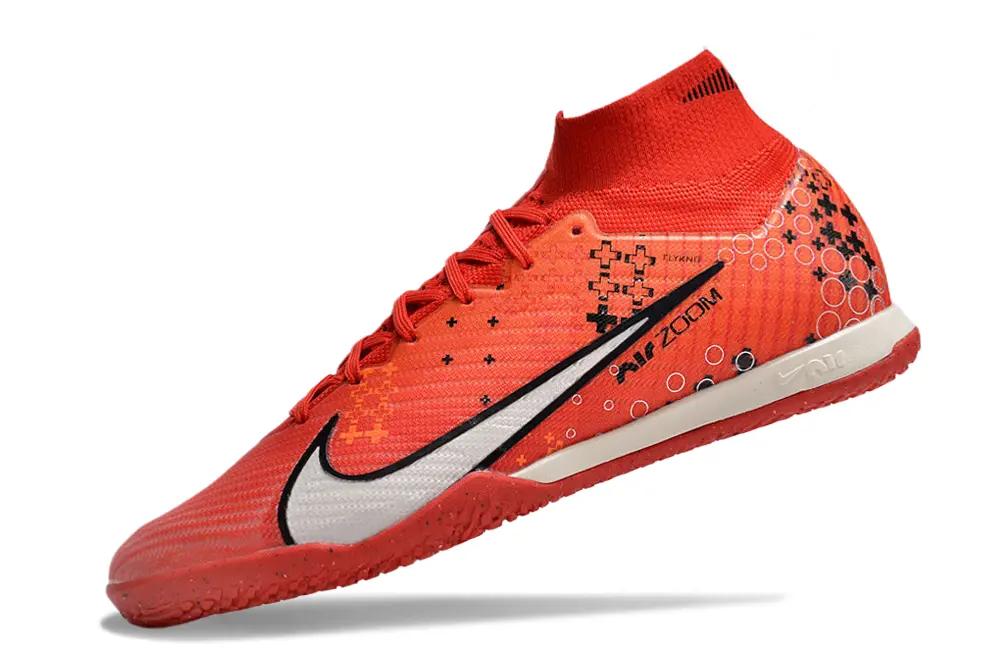 CR7 x Nike Air Zoom Mercurial Superfly 9 Elite IC - Red/Coral Blaze/Frosty White