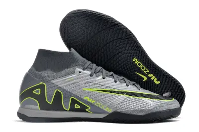 Nike Air Zoom Mercurial Superfly 9 Elite IC - Gray/Electric Lime/Graphite Black