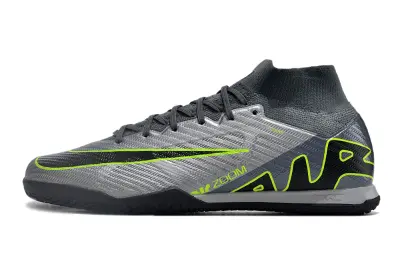 Nike Air Zoom Mercurial Superfly 9 Elite IC - Gray/Electric Lime/Graphite Black