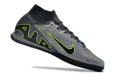 Nike Air Zoom Mercurial Superfly 9 Elite IC - Gray/Electric Lime/Graphite Black