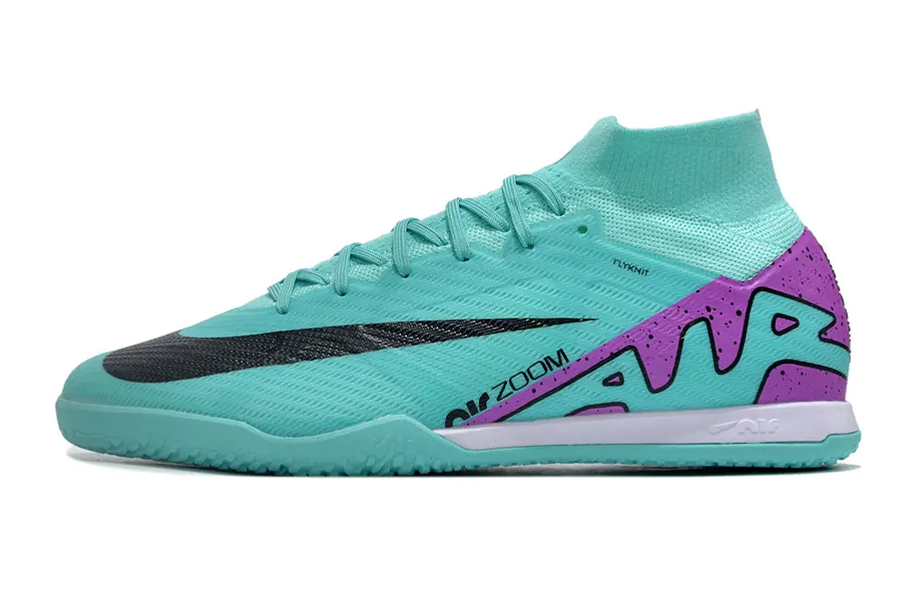 Nike Air Zoom Mercurial Superfly 9 Elite IC - Aqua/Purple Spray/Aqua Burst