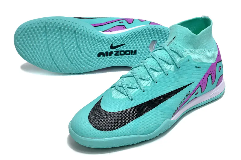 Nike Air Zoom Mercurial Superfly 9 Elite IC - Aqua/Purple Spray/Aqua Burst