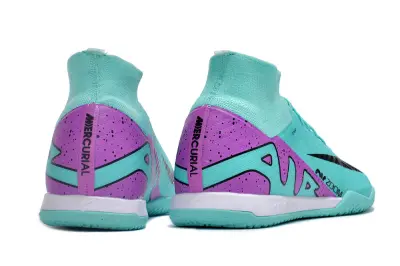 Nike Air Zoom Mercurial Superfly 9 Elite IC - Aqua/Purple Spray/Aqua Burst