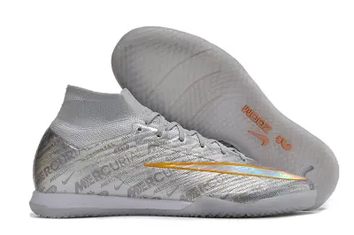 Nike Air Zoom Mercurial Superfly 9 Elite IC - Silver/Iridescent Yellow/Translucent White