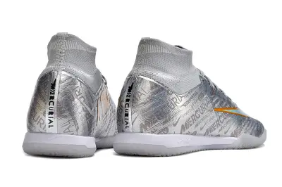 Nike Air Zoom Mercurial Superfly 9 Elite IC - Silver/Iridescent Yellow/Translucent White
