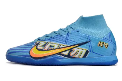 Mbappé x Nike Air Zoom Mercurial Superfly 9 Elite IC - Blue/Electric Blue/Sunburst Orange