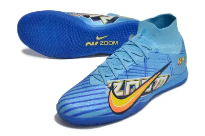 Mbappé x Nike Air Zoom Mercurial Superfly 9 Elite IC - Blue/Electric Blue/Sunburst Orange