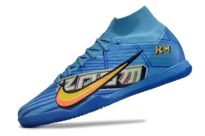 Mbappé x Nike Air Zoom Mercurial Superfly 9 Elite IC - Blue/Electric Blue/Sunburst Orange