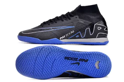 Nike Air Zoom Mercurial Superfly 9 Elite IC - Black/Electric Blue/Stealth Gray
