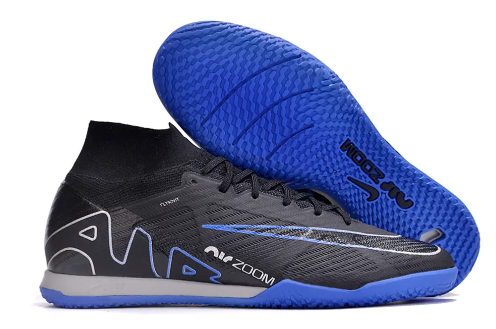 Nike Air Zoom Mercurial Superfly 9 Elite IC - Black/Electric Blue/Stealth Gray