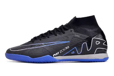 Nike Air Zoom Mercurial Superfly 9 Elite IC - Black/Electric Blue/Stealth Gray