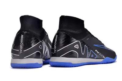 Nike Air Zoom Mercurial Superfly 9 Elite IC - Black/Electric Blue/Stealth Gray