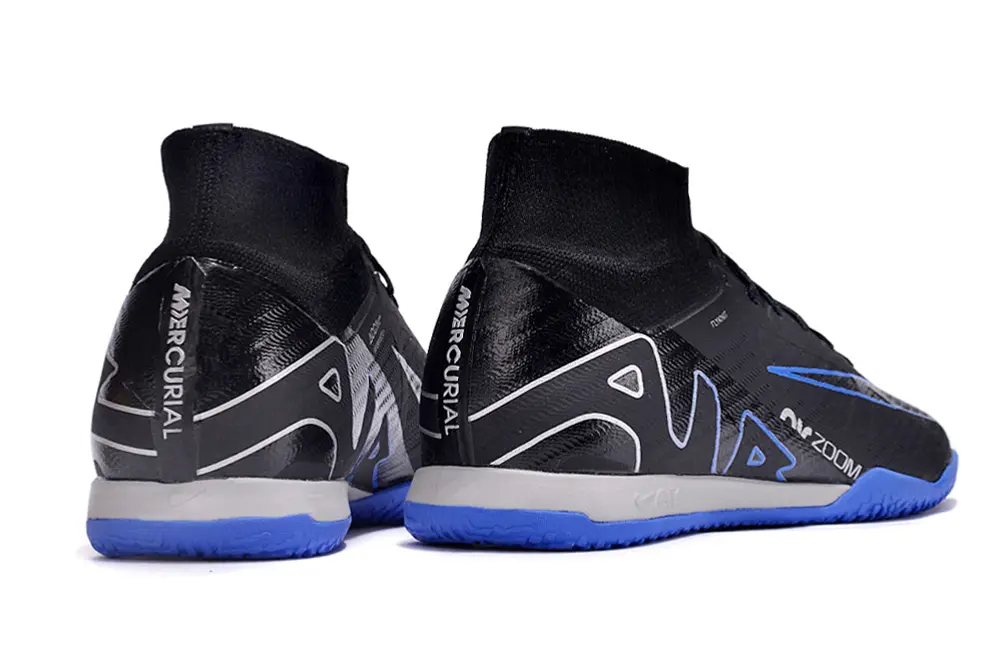 Nike Air Zoom Mercurial Superfly 9 Elite IC - Black/Electric Blue/Stealth Gray
