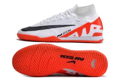Nike Air Zoom Mercurial Superfly 9 Elite IC - White/Bright Red/Black