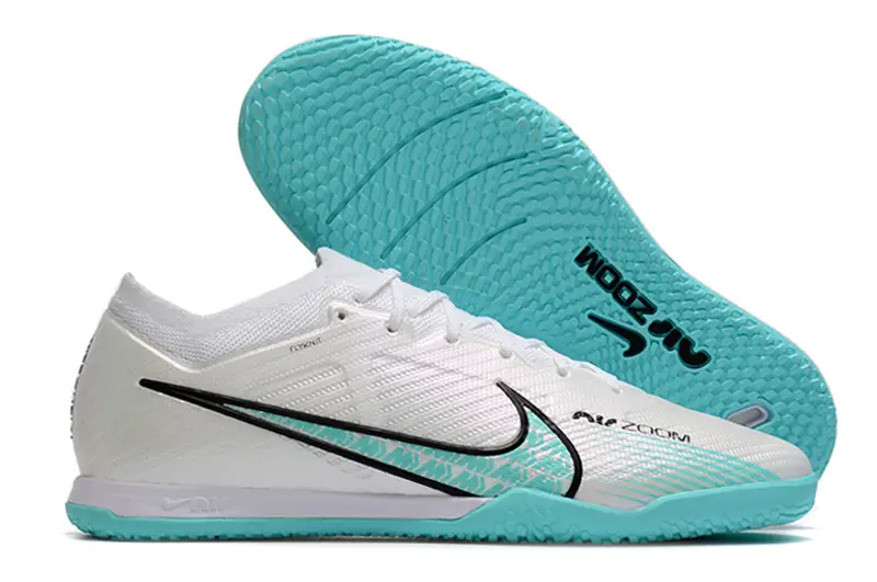 Nike Air Zoom Mercurial Vapor 15 Elite IC - White/Aqua Blue/Black