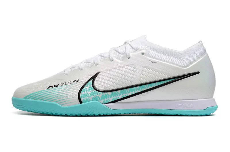 Nike Air Zoom Mercurial Vapor 15 Elite IC - White/Aqua Blue/Black
