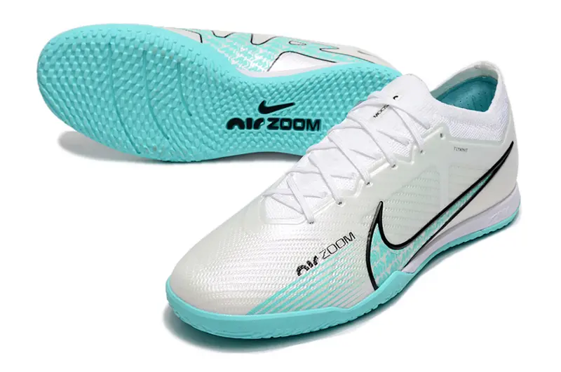 Nike Air Zoom Mercurial Vapor 15 Elite IC - White/Aqua Blue/Black