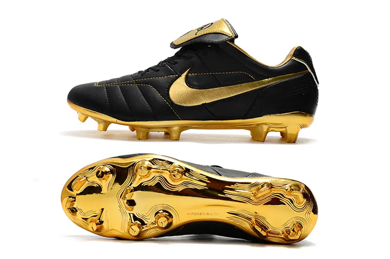 Nike Tiempo Legend 7 R10 Elite FG - Black/Shiny Gold/Glossy Black
