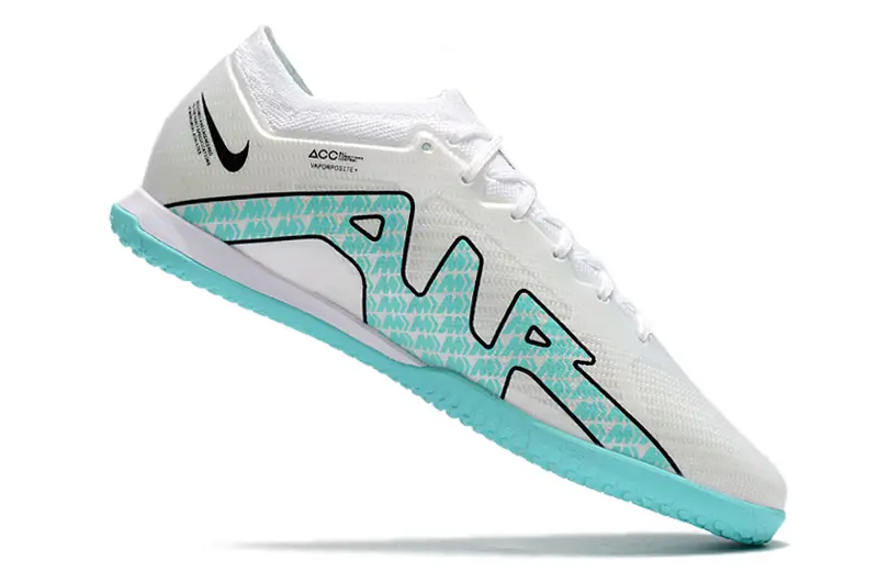 Nike Air Zoom Mercurial Vapor 15 Elite IC - White/Aqua Blue/Black