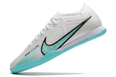 Nike Air Zoom Mercurial Vapor 15 Elite IC - White/Aqua Blue/Black
