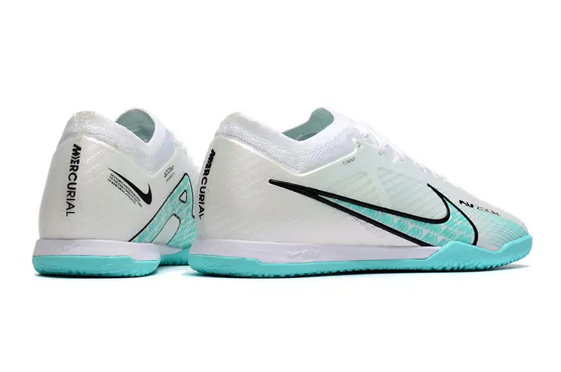 Nike Air Zoom Mercurial Vapor 15 Elite IC - White/Aqua Blue/Black