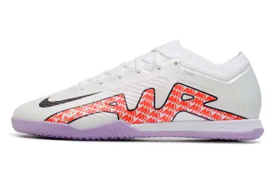 Nike Air Zoom Mercurial Vapor 15 Elite IC - White/Coral Red/Lavender Purple