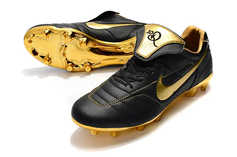 Nike Tiempo Legend 7 R10 Elite FG - Black/Shiny Gold/Glossy Black