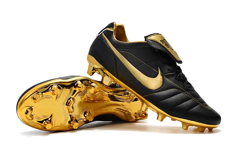 Nike Tiempo Legend 7 R10 Elite FG - Black/Shiny Gold/Glossy Black